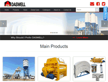 Tablet Screenshot of daswellmachinery.com